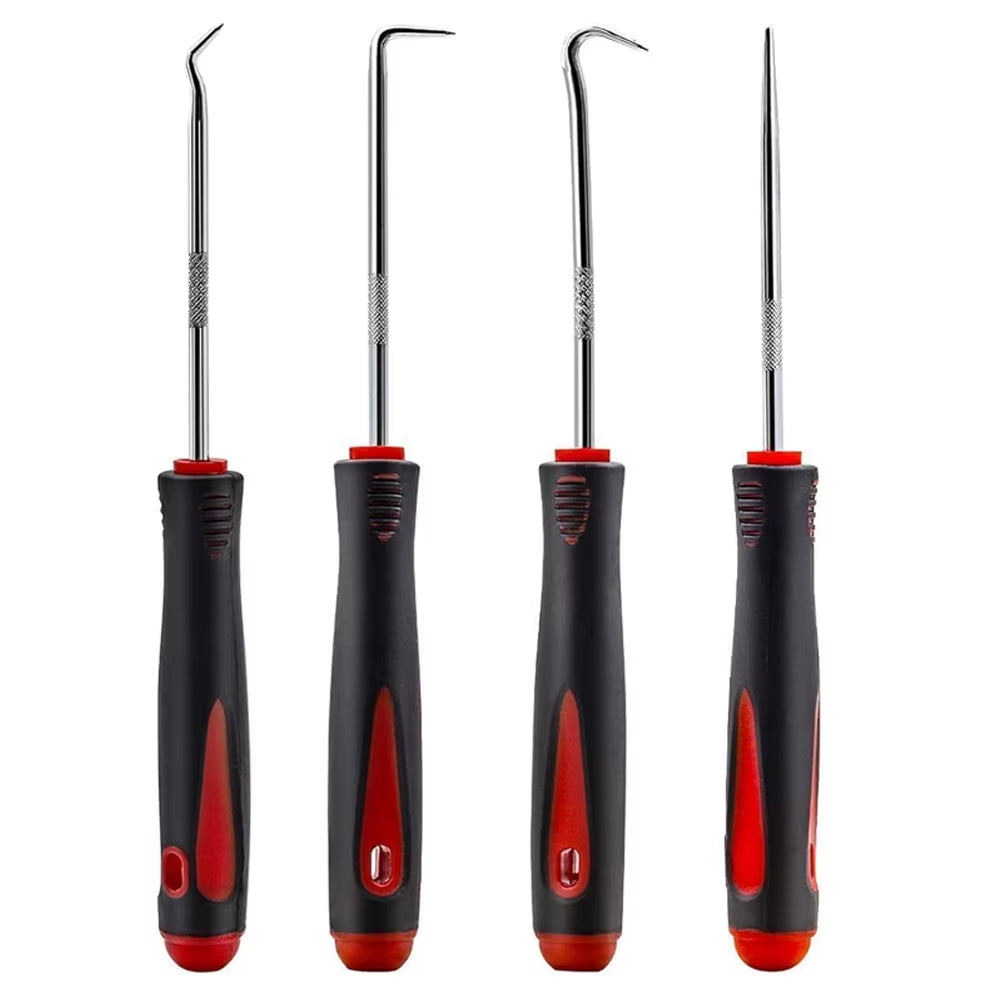 Car Auto Vehicle Oil Seal Screwdrivers Set O-Ring Seal Gasket Puller Remover Pick Hooks Tools Sealing Repair Tools 16Cm 4Pcs